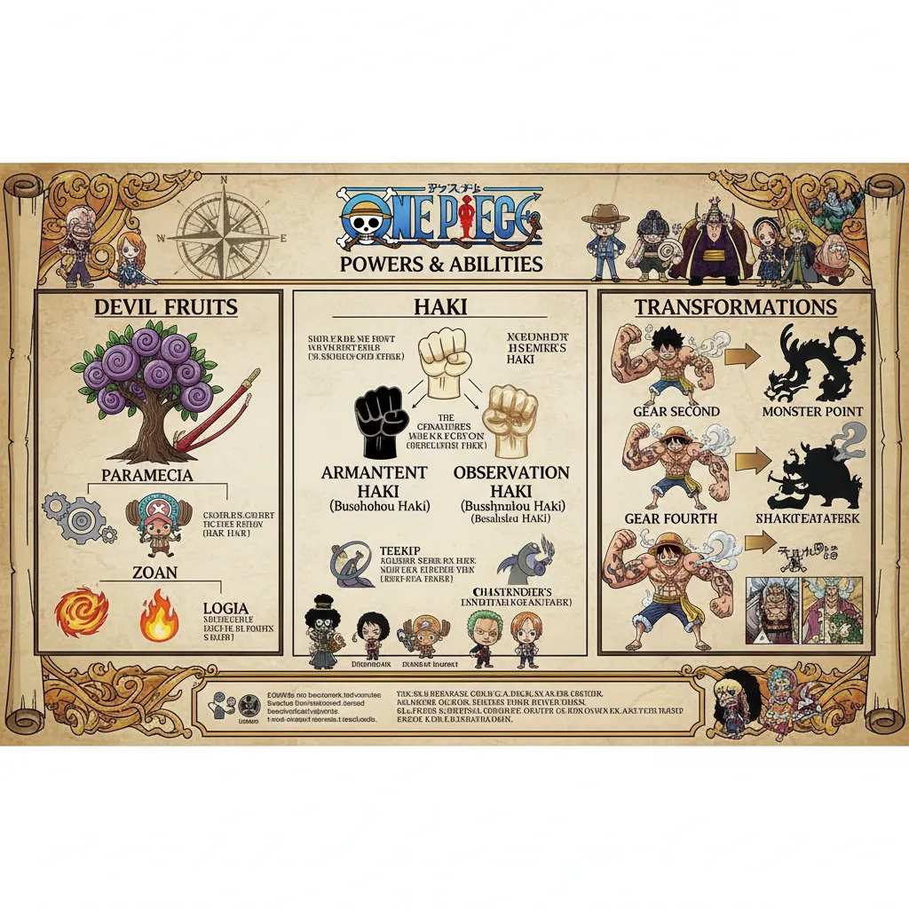 Poderes e habilidades de One Piece - Frutas do Diabo e Haki