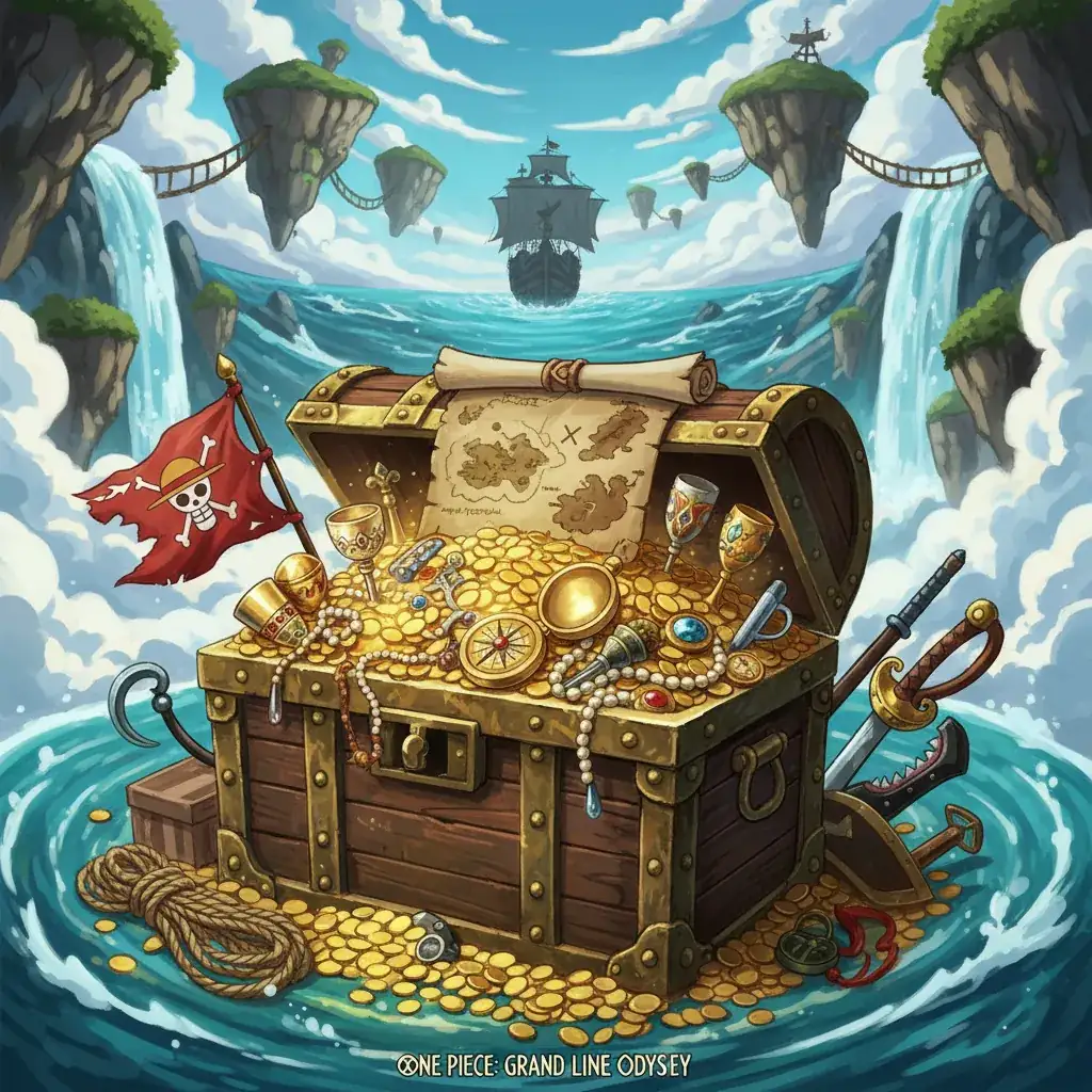 Bau de tesouro da Grand Line de One Piece